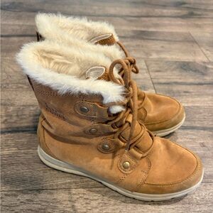 3615 Sorel Explorer Joan Boots Camel Brown 8.5